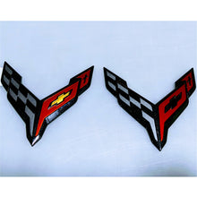 Load image into Gallery viewer, Blackout Bow Tie Vinyl For The C8 Corvette Emblem
