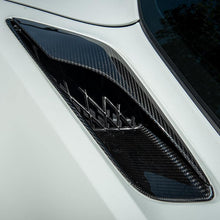 Load image into Gallery viewer, Carbon Fiber Rear Quarter Intake Vents for C7 Corvette