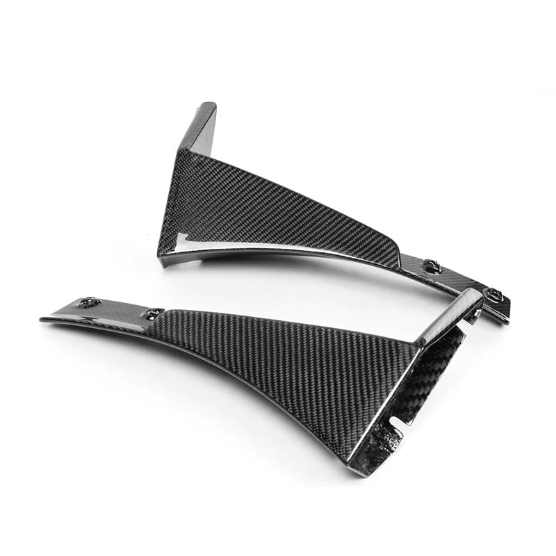 For 14-19 Corvette C7 Z06 Stage 3.5 CARBON FLASH Front Lip Splitter Side Winglet
