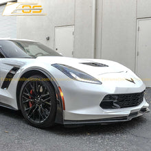 Load image into Gallery viewer, C7 Corvette Carbon Flash Front Splitter W/ STAGE 3 wickerbill side winglets
