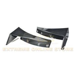 C7 Corvette Carbon Flash Front Splitter W/ STAGE 3 wickerbill side winglets