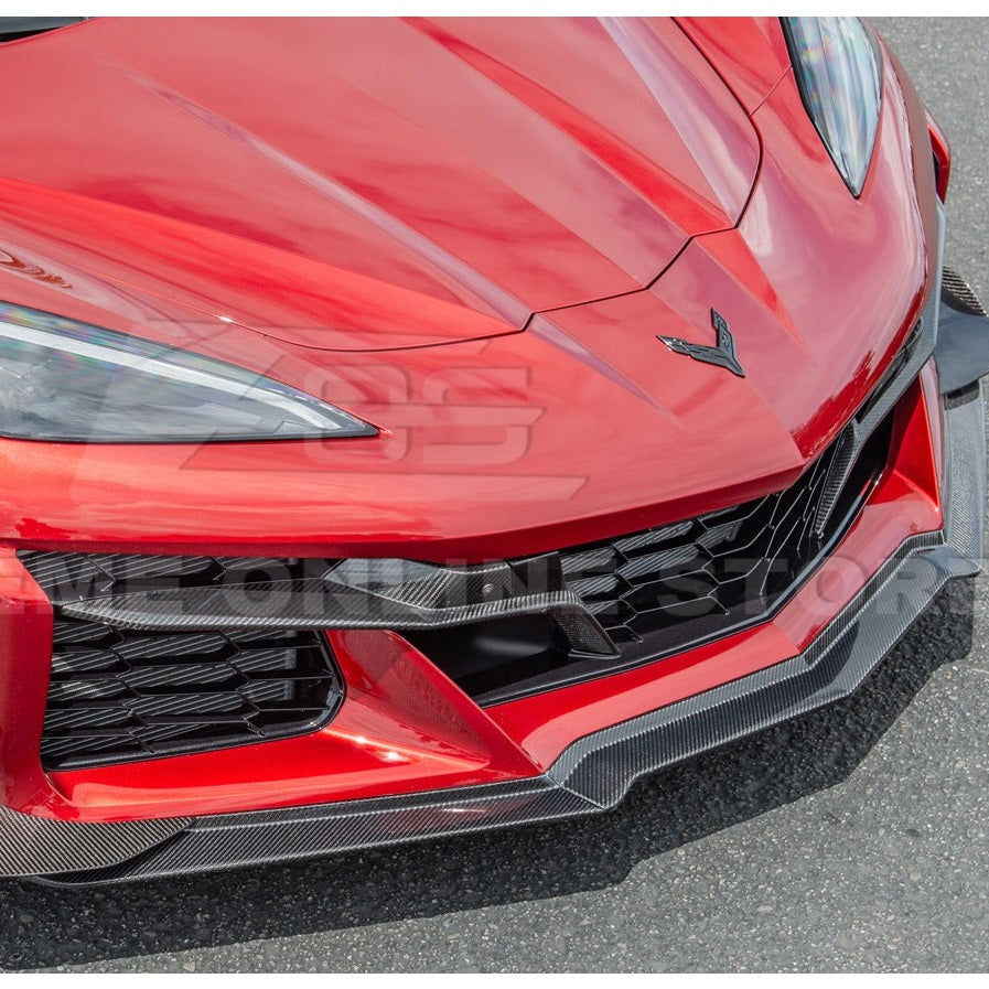 Carbon Fiber Front Bumper Grille Insert For The C8 Corvette Z06