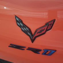 Load image into Gallery viewer, Blackout Bow Tie Vinyls For The C7 Corvette Emblem
