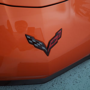 Blackout Bow Tie Vinyls For The C7 Corvette Emblem