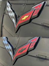 Load image into Gallery viewer, Blackout Bow Tie Vinyls For The C7 Corvette Emblem
