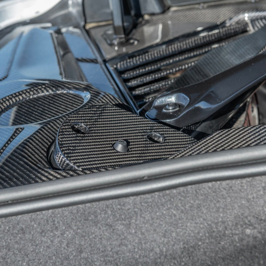 Carbon Fiber Engine Bay Strut Covers for C8 Corvette