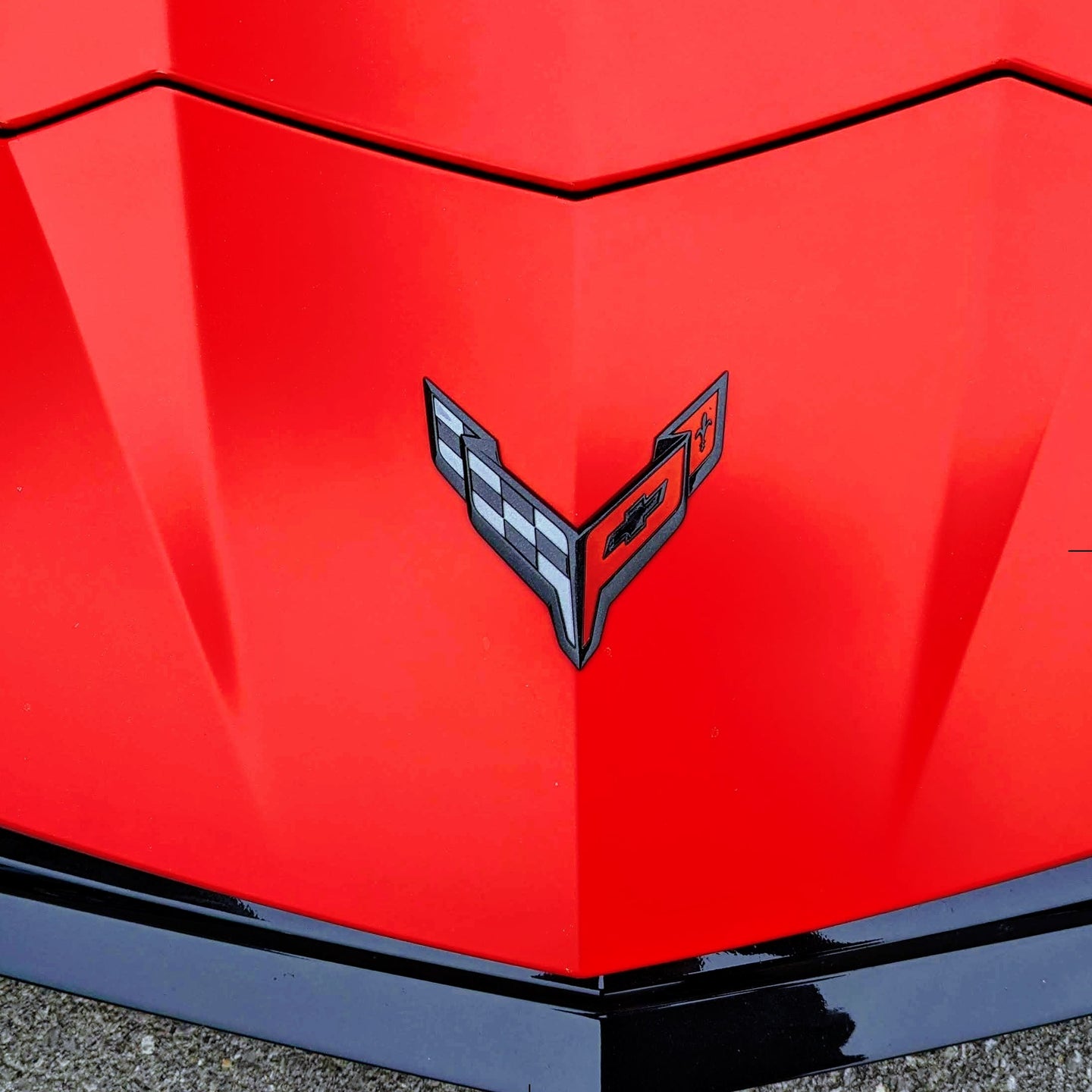 Blackout Bow Tie Vinyl For The C8 Corvette Emblem