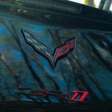 Load image into Gallery viewer, Blackout Bow Tie Vinyl For The C7 Corvette Emblem
