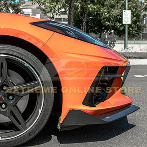 C8 Corvette 5VM Front Splitter and Side Skirts in Carbon Flash