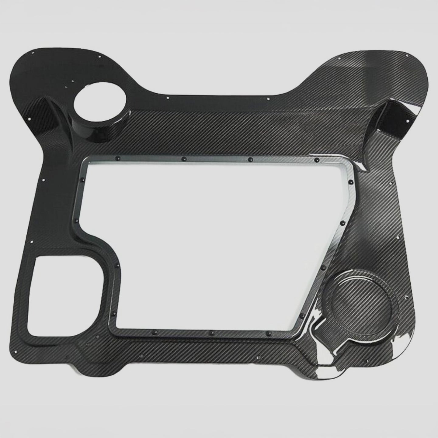 Carbon Fiber Clear Engine Bay Cover - Convertible C8 Corvette