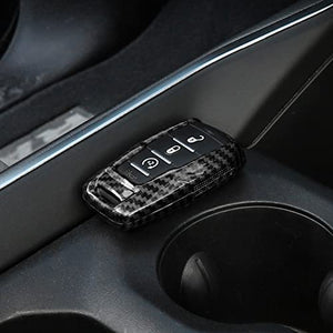 Carbon Fiber Style Key Fob Cover for RAM 1500 TRX