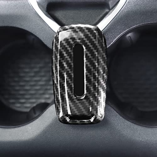 thumbnail image 2 of Red Carbon Fiber Key Fob Cover - Dodge Ram 1500 2018-2021 (CheroCar) 2 of 6