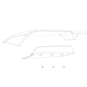 Z51 Spoiler Wickers For C8 Corvette