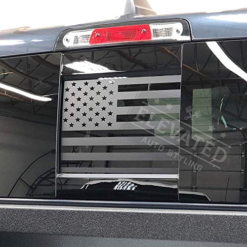 Rear Middle Window American Flag Decal