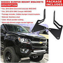 Load image into Gallery viewer, Light Bar Hidden Bumper Mount Bracket Chevrolet Colorado/Canyon
