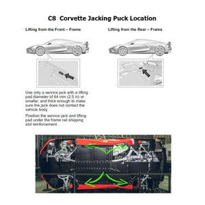 Jacking Pucks For C8 Corvette