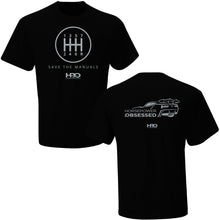 Load image into Gallery viewer, Save The Manuals HorsePower Obsessed T-Shirt
