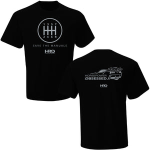 Save The Manuals HorsePower Obsessed T-Shirt