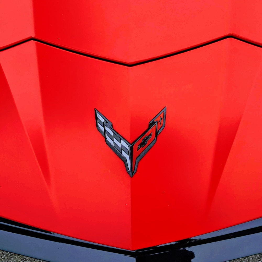 Blackout Bow Tie Vinyl For The C8 Corvette Emblem