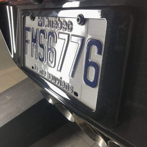 Corvette License Plate Frame in Carbon Flash Black